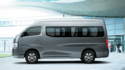 Silver Nissan Urvan